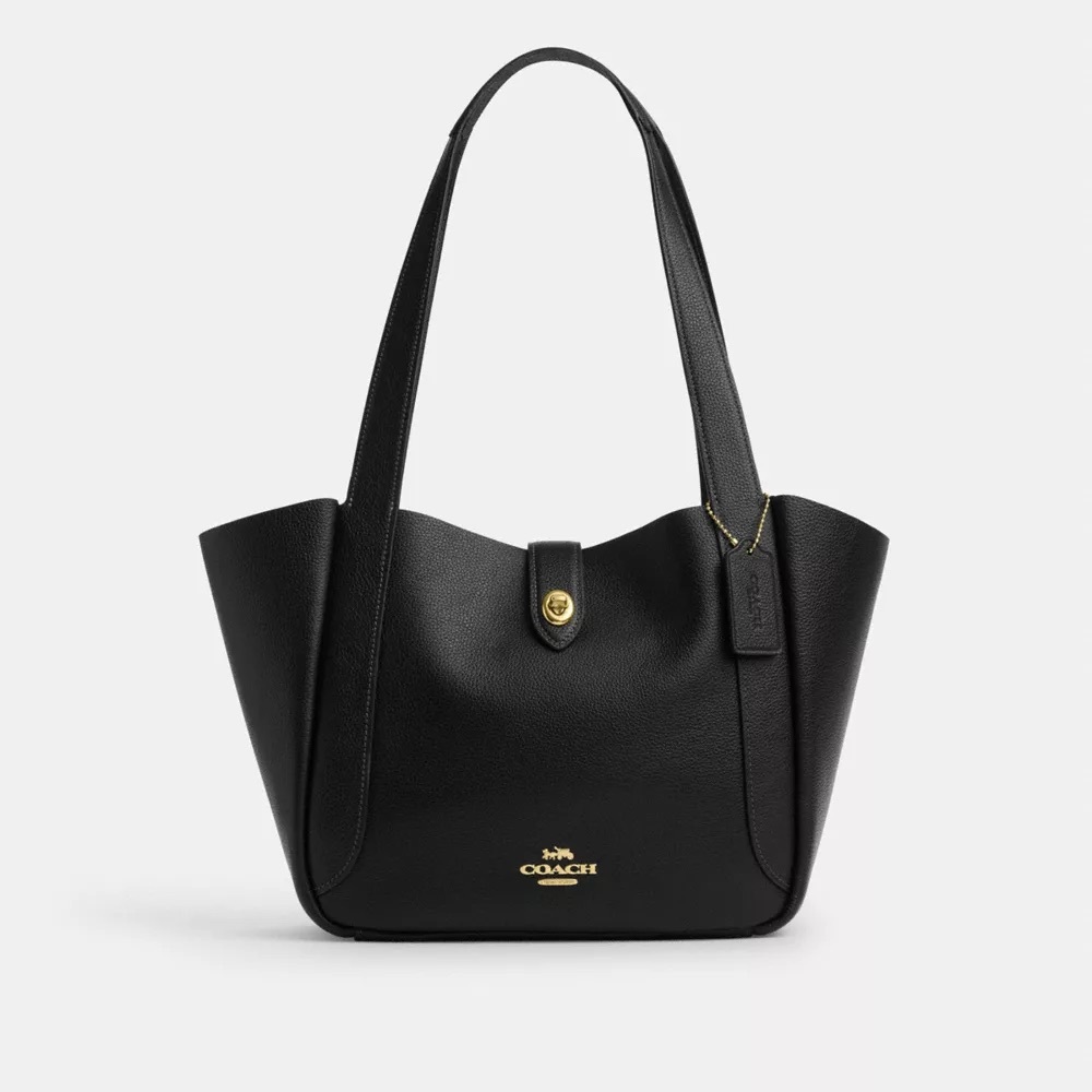 Coach Hadley Turnlock Leather Tote Bag - Picture 1 of 2